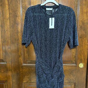 Mango Knotted Sparkly Dress